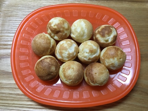 たこ焼き器でベビーカステラ風（豆腐入り）